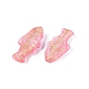 Baking Paint Transparent Glass Beads DGLA-N018-22F-3