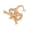 Brass Micro Pave Cubic Zirconia Peg Bails KK-N256-16G-3