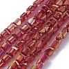 Electroplate Glass Beads Strands EGLA-L023A-AB04-1