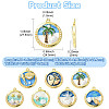 14Pcs 7 Styles Zinc Alloy Enamel Pendants FIND-CJ0004-63-2