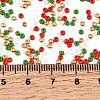 4 Colors 11/0  Christmas MIYUKI Round Rocailles Seed Beads SEED-X0058-19-3