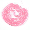 Baking Paint Imitation Jade Glass Round Bead Strands DGLA-Q021-6mm-03-2