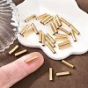SHEGRACE Brass Tube Beads XGRPCP117-254G-5