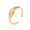 304 Stainless Steel Open Cuff Rings for Women RJEW-C095-07G-1