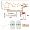 Star Macrame Tassel Decoration DIY Kits DIY-OC0012-09C-2