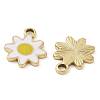 Ion Plating(IP) 304 Stainless Steel Enamel Pendants STAS-U032-03G-2