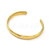 Ion Plating(IP) 304 Stainless Steel Cuff Bangles for Women BJEW-G729-03G-2