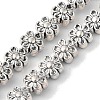 Tibetan Style Flower Alloy Bead Strands X-TIBEB-O007-13-NR-4