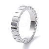 304 Stainless Steel Grooved Finger Rings X-RJEW-G298-12P-1