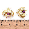 Brass Micro Pave Cubic Zirconia Charms KK-N265-20G-3