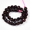 Natural Garnet Beads Strands G-S345-6mm-37-3