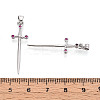 Brass Micro Pave Cubic Zirconia Pendants KK-N264-03P-3