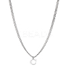 1Pc 304 Stainless Steel Letter Pendant Necklaces NJEW-LP0001-33C-P-1