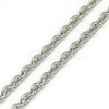 Tarnish Resistant Trendy Unisex 201 Stainless Steel Cable Chain Necklaces NJEW-L043-18P-2