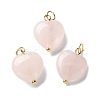 Natural Rose Quartz Pendants STAS-C120-09G-1