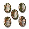 Oval Natural Unakite Worry Stone G-H073-06B-1