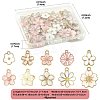 40Pcs 10 Styles Alloy Enamel Pendants ENAM-FS0004-04A-4