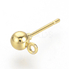 Iron Ball Stud Earring Findings LS-X-KK-R071-09G-NF-1