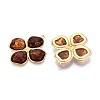 304 Stainless Steel and Resin Pendants STAS-T068-106B-G-2