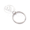 Ring with Christmas Trees 201 Stainless Steel Pendant Decorations KEYC-JKC01355-4