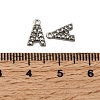 Letter 304 Stainless Steel Rhinestone Charms STAS-H240-24A-P-3