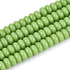 Opaque Solid Color Glass Beads Strands GLAA-ZX008-4mm-18B-1