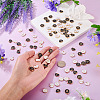 92Pcs 4 Styles Initial Letter A~Z Alphabet Enamel Charms ENAM-TA0003-50-7
