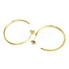 Ion Plating(IP) 304 Stainless Steel Ring Stud Earrings EJEW-K295-01A-G-2
