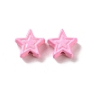 Spray Painted Alloy Beads PALLOY-K001-02B-1