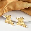 304 Stainless Steel Stud Earrings For Women LS-EJEW-B113-01G-02-1