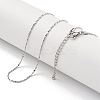Non-Tarnish 304 Stainless Steel Serpentine Chain Necklaces NJEW-R266-07P-2