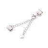 Anti-Tarnish 925 Sterling Silver Chain Extenders STER-N016-04P-1