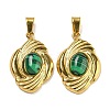 Synthetic Malachite Pendants STAS-U024-15G-07-1