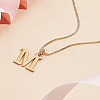 1pc 304 Stainless Steel Letter Pendant Necklaces NJEW-LP0001-38M-G-3