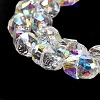 Electroplate Glass Beads Strands EGLA-D030-04B-3