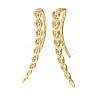 Brass Pave Cubic Zirconia Stud Crawler Earrings KK-CBAA351-04G-4