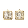 304 Stainless Steel Micro Pave Cubic Zirconia Charms LS-STAS-I356-04G-04-1