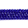Transparent Glass Beads Strands GLAA-H021-04-09-2