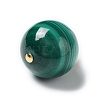 Natural Malachite Round Pendants G-P501-07G-2