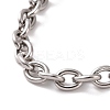 Non-Tarnish 304 Stainless Steel Cable Chain Bracelet for Men Women BJEW-E031-01P-07-2