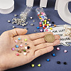 156Pcs 27 Style Spray Painted & Tibetan Style Alloy Beads FIND-TA0002-84-6