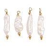Natural Baroque Keshi Pearl Pendants PA-CBA0A45-05G-1