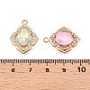 Alloy Glass Pendants X-PALLOY-N176-62KCG-3