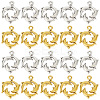60Pcs 2 Colors Tibetan Style Alloy Pendants FIND-SC0004-94-1