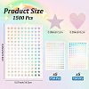 10Pcs 2 Styles Laser PET Plastic Stickers DIY-CP0011-61A-2