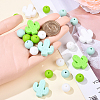 Cactus/Round Silicone Beads SIL-YW0001-50C-5