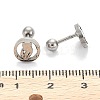 Tarnish Resistant 201 Stainless Steel Cartilage Earrings for Mother's Day EJEW-R147-32-4