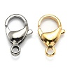 2 Colors 304 Stainless Steel Lobster Claw Clasps STAS-AB16-PG-1