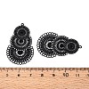 Spray Painted 430 Stainless Steel Pendants STAS-N121-01-4