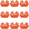 10Pcs Glass Enamel Beads LAMP-PA0001-44C-1
